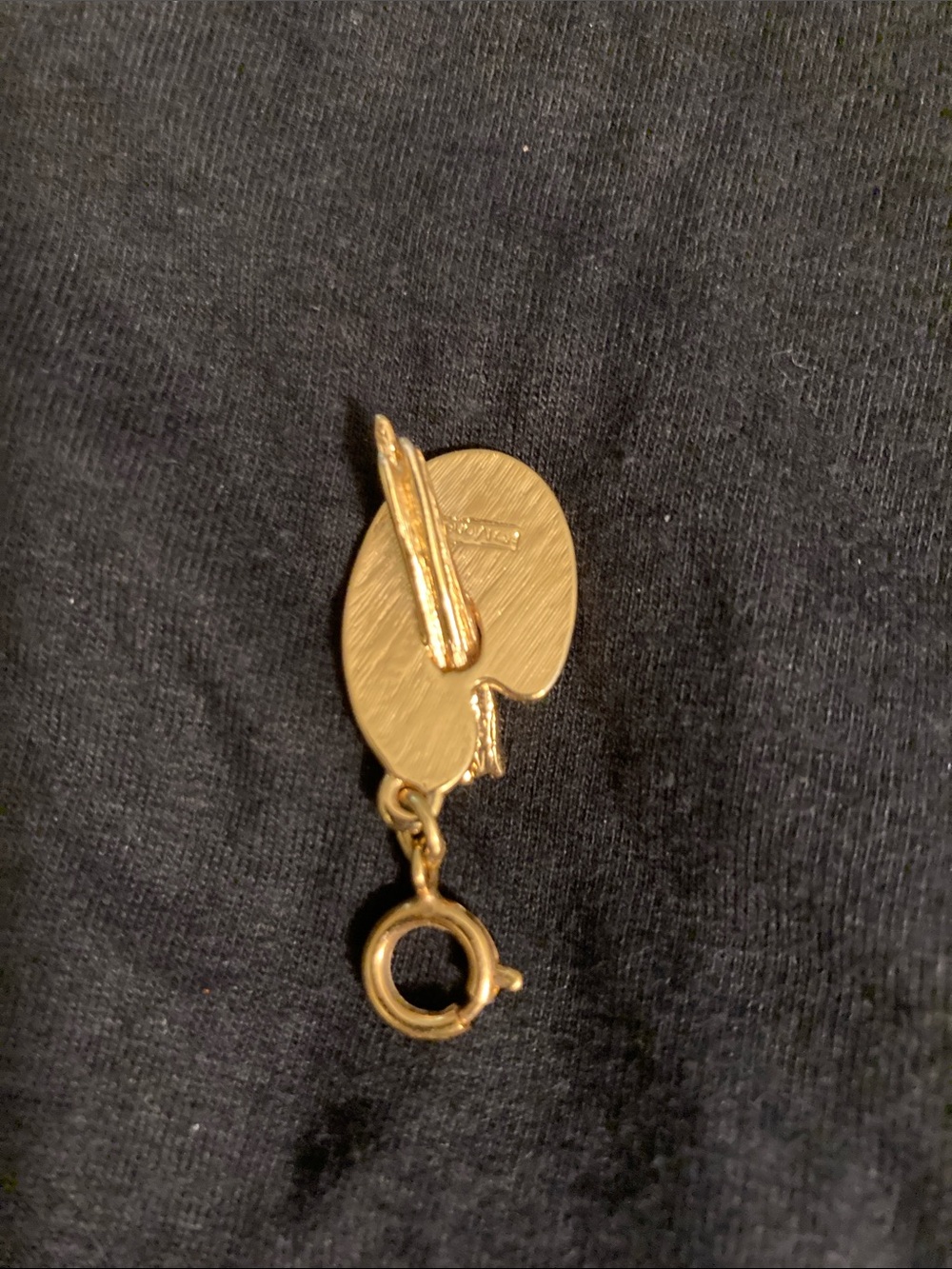 Monet Gold Tone Artist Palette Charm - Picture 3 of 3